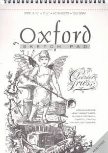 ANUPAM Oxford Sketch Pad (Wiro) Unruled A4 120 gsm Drawing Paper