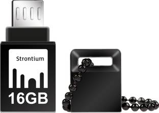 Strontium 16GB NITRO ON-THE-GO (OTG) USB 3.0 FLASH DRIVE 16 GB OTG Drive Compatible with Desktop Computer, Mobile, Tablet, Television, Laptop USB 3.0 Metal Case