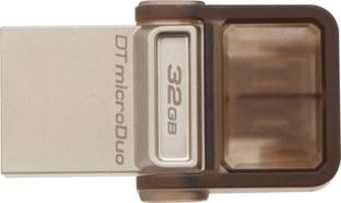 KINGSTON Data Traveler MicroDuo 32 GB OTG Drive Compatible with Netbook, Desktop Computer, Mobile, Tablet, Laptop USB 2.0 Plastic Case