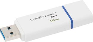 KINGSTON DTIG4 USB 3.0, 16 GB Pen Drive Compatible with Desktop Computer, Tablet, Television USB 3.0 Plastic Case