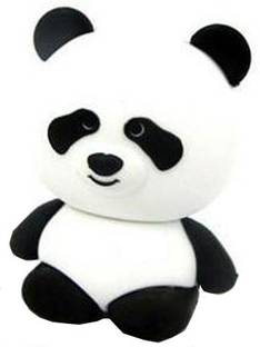 Microware Panda Rubber Shape Designer 8 GB Pendrive