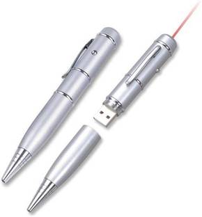 XElectron Pen Shape Pendrive with Laser Pointer 4 GB Pen Drive Compatible with Netbook, Desktop Computer, Tablet, Audio Player, Television, Laptop USB 2.0 Metal Case