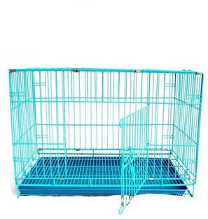 FAH Puppy & Rabbit Cage | "18 Inch" Sky Blue | Easy to Move | Removable Tray | Imported Cage Hard Crate Pet Crate