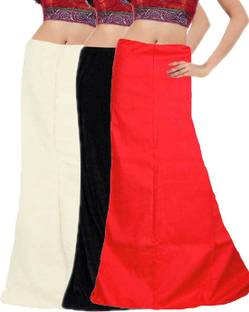 javuli ja1-in-black-white-skyblue Cotton Blend Petticoat