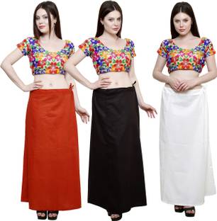 Pistaa Mango, Coca Cola and Off White Cotton Blend Petticoat