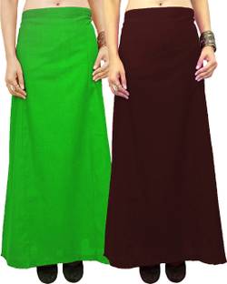 javuli jja-in-brown-green Cotton Blend Petticoat