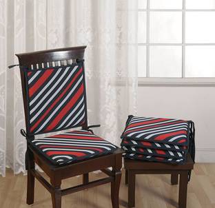 SWAYAM Foam Striped Chair Cushion