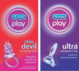 DUREX Play Little Devil Vibrating Ring & Ultra Pleasure Ring Combo