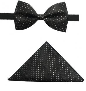 Bsquare Polka Print Cotton Blend Pocket Square