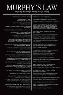 Murphy's Law Poster Paper Print