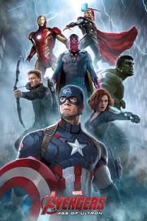 The Avengers- Age Of Ultron (Cast - Collage) Paper Print