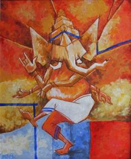 Dancing Lord Ganesha Fine Art Print