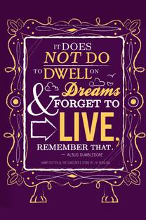 It Does Not Do To Dwell On Dreams - Dumbledore (Mirror Of Erised) Paper Print