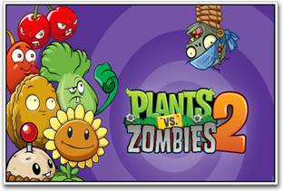 Plants VS Zombies 2 Paper Print