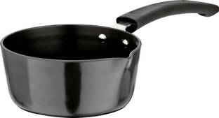 Riddhi Cookware Pvt Ltd HARD ANODIZE COATING SAUCE PAN Pot 16 cm diameter 1.5 L capacity