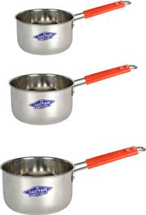 SHREE GAUTAM Sturdy Handle Sauce Pan 14 cm diameter 1 L capacity