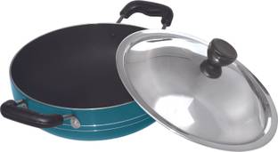 Visalam Cookwares Triple Coated With Kadhai 23 cm diameter with Lid 2.5 L capacity
