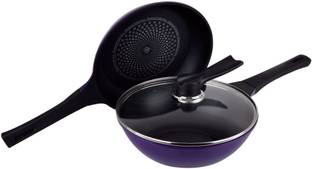 WONDERCHEF Diamond Coated s ( Base) by Chef Sanjeev Kapoor Fry Pan 26 cm diameter with Lid 0 L capacity