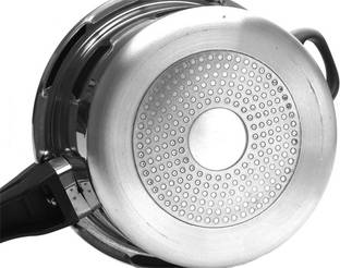 TARRINGTON HOUSE Induction Base 3 L Outer Lid Induction Bottom Pressure Cooker