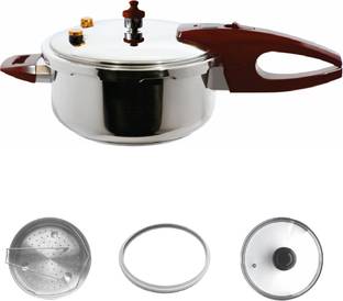 WONDERCHEF Induction Base 4 L Outer Lid Induction Bottom Pressure Cooker