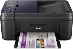 Canon E480 Multi-function WiFi Color Inkjet Printer (Color Page Cost: 3 | Black Page Cost: 1.15 | Borderless Printing)