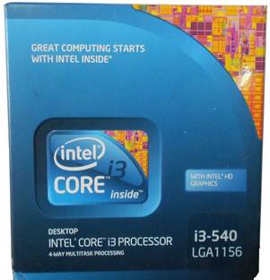 Intel Core i3-540 3.06 GHz LGA 1156 Socket 2 Cores 4 Threads 4 MB Smart Cache Desktop Processor