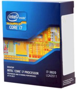 Intel Core i7 3820 3.6 GHz Upto 3.8 GHz LGA 2011 Socket 4 Cores 8 Threads 10 MB Smart Cache Desktop Processor