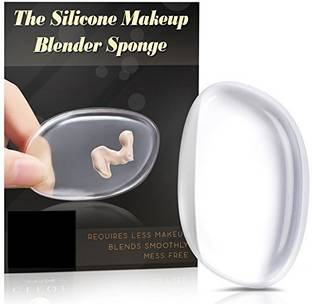 Kelley Pure Silicone Makeup Jelly Sponge Liquid Foundation Applicator Blender Zero Product Waste Perfect For Face Make Up Tool