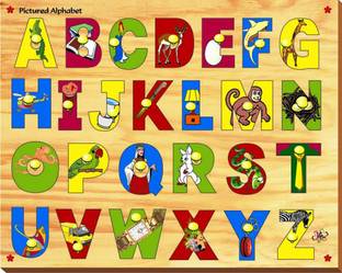 Kinder Creative Pictured Alphabet with Knobs