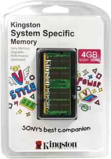 Kingston DDR3 4 GB (1 x 4 GB) Sony Laptop RAM (M51264K110SFR/ M51264K110FR)