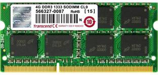 Transcend DDR3L DDR3 4 GB (Single Channel) Laptop DRAM (TS512MSK64V3H)