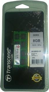 Transcend JetRam DDR3 8 GB Laptop DRAM (JM1600KSH-8G)