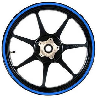 Tufkote Bike Car Rim Stripe Decal 6 mm x 7 m Blue Reflective Tape