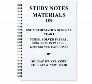 Study Material Notes On Bsc Statistics General Year I With Solved Exercises , Model Paper, Suggestion Papers