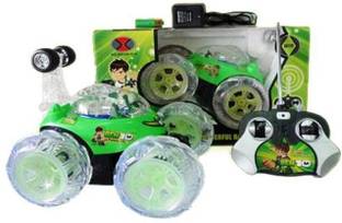 Kotak Sales Ben 10 Stunt Car High Quality Remote Control Dancing Racing Led