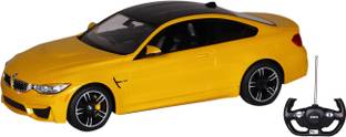 Toy House Officially Licensed 1:14 BMW M4 Coupe RC Scale Model Car, Yellow