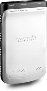 TENDA 3GM Wireless Router 2.4 GHz 150 Mbps Wifi Speed Single Band Internal Antenna Ethernet (Cable Broadband)