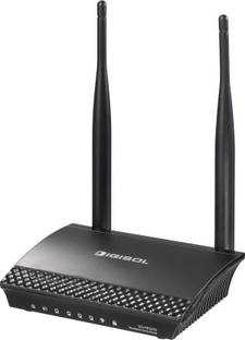 DIGISOL DG-HR3400 Wireless Router 2.4 GHz 300 mbps Wifi Speed Single Band External Antenna Ethernet (Cable Broadband)