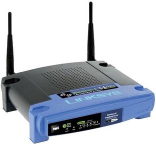Cisco Linksys Wireless-G Broadband Linux Wireless Router 2.4 GHz 54 Mbps Wifi Speed Single Band External Antenna Ethernet (Cable Broadband)