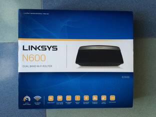 LINKSYS E2500-AP Wireless Router 5 GHz, 2.4 GHz 600 Mbps Wifi Speed Dual Band Internal Antenna Ethernet (Cable Broadband)