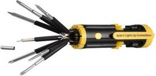 Divinext 8-in-1 Folding Toolkit with 7 LED torch Standard Screwdriver