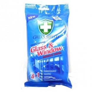 green shield Glass and window surface wipes Scrub Pad