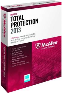McAfee Total Protection 2013 1 PC 1 Year