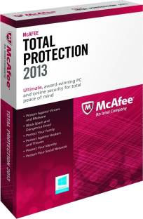 McAfee Total Protection 2013 3 PC 1 Year