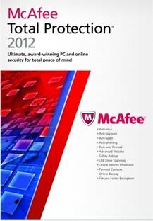 McAfee Total Protection 2012 1 PC 1 Year