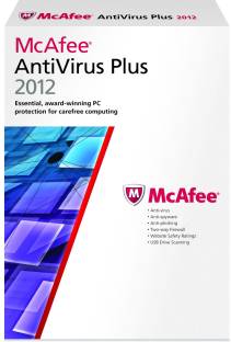 McAfee AntiVirus Plus 2012 3 PC 1 Year