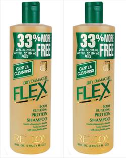 Revlon Flex Body Building Protein Shampoo Dry Damaged - Pack of 2