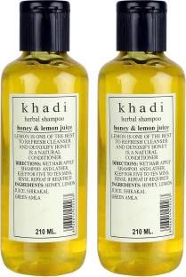 Khadi Herbal Drontika Herbal Honey & Lemon Juice Shampoo Pack of 2