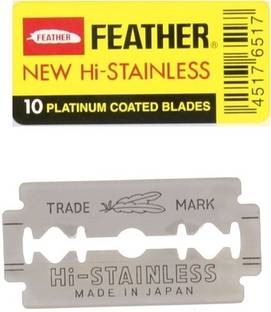 Feather Razor Blades New Hi-Stainless Double Edge
