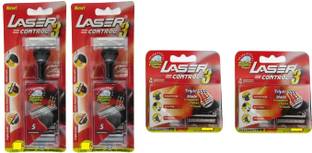 LASER Control 3 Reusable Triple Blade Razor, Men